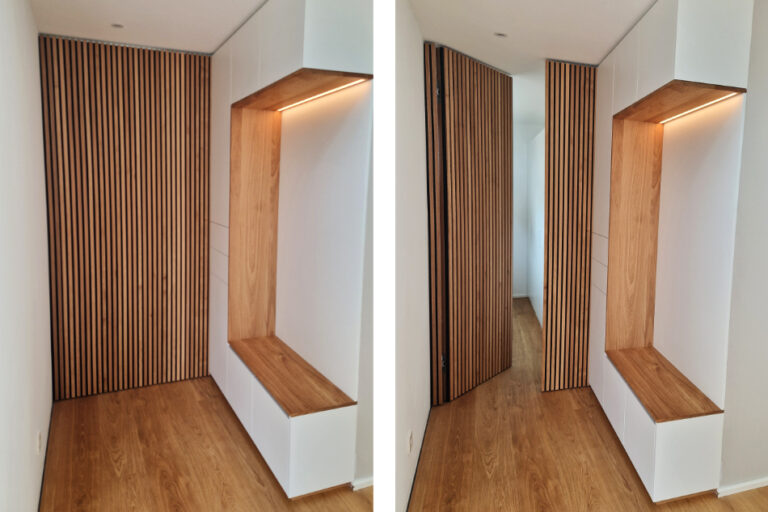 Garderobe mit Sitznische